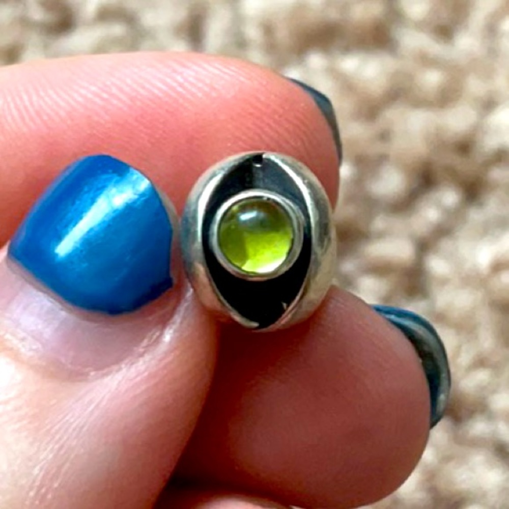 Retired Pandora Peridot Eye